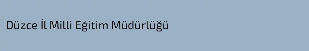 Düzce İl Milli Eğitim Müdürlüğü